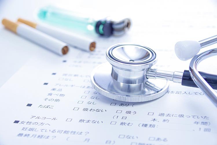 COPD(慢性閉塞性肺疾患)と禁煙治療のイメージ画像